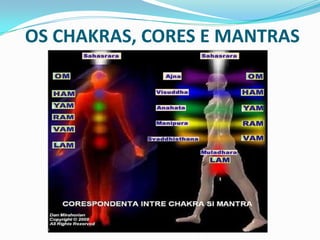 OS CHAKRAS, CORES E MANTRAS