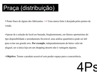 ProdutoMudança de embalagem4Ps