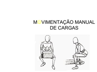 MVIMENTAÇÃO MANUAL 
DE CARGAS 
 