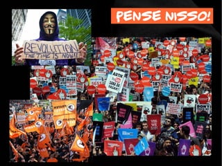 Internet sob ataque!
PETER SUNDE, CO-FUNDADOR DO PIRATE BAY,
MAIOR SITE DE TORRENTS DO MUNDO, CONDENADO
A UM ANO DE PRISÃO E PAGAMENTO DE QUASE
4 MILHÕES DE DÓLARES
Países inimigos da
Internet
- Bahrein
- Bielorrússia
- Birmânia
- China
- Cuba
- Irã
- Coréia do Norte
- Arábia Saudita
- Síria
- Turcomenistão
- Uzbequistão
- Vietnã
Países inimigos da
Internet
- Bahrein
- Bielorrússia
- Birmânia
- China
- Cuba
- Irã
- Coréia do Norte
- Arábia Saudita
- Síria
- Turcomenistão
- Uzbequistão
- Vietnã
Países que
mantém a internet
sob forte vigilância
- Austrália
- Egito
- Eritreia
- França
- Índia
- Cazaquistão
- Malásia
- Rússia
- Coréia do Sul
- Sri Lanka
- Tailândia
- Tunísia
- Turquia
- Emirados Árabes
Unidos
Países que
mantém a internet
sob forte vigilância
- Austrália
- Egito
- Eritreia
- França
- Índia
- Cazaquistão
- Malásia
- Rússia
- Coréia do Sul
- Sri Lanka
- Tailândia
- Tunísia
- Turquia
- Emirados Árabes
Unidos
 