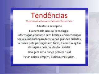 TENDENCIA, REFERÊNCIA OU EVIDÊNCIA? 