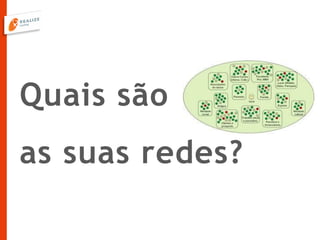 Quais são
as suas redes?
 