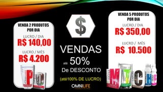 VENDAS
R$ 4.200 50%
De DESCONTO
(até100% DE LUCRO)
até
 