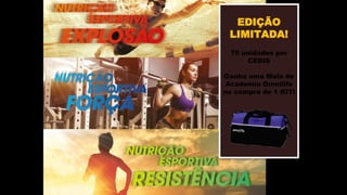 EDIÇÃO
LIMITADA!
75 unidades por
CEDIS
Ganha uma Mala de
Academia Omnilife
na compra de 1 KIT!
 