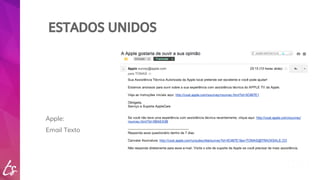 ESTADOS UNIDOS 
Apple: 
Email Texto 
 