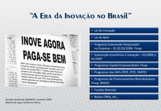 Palestra Open Innovation - Allagi - Maio 2008 - Inovação Aberta no Brasil