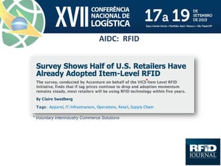 AIDC: RFID
* Voluntary Interindustry Commerce Solutions
*
 