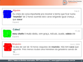 2013 | Todos os direitos reservados. PPP Treinamentos | www.ppptreinamentos.com.br 35
 