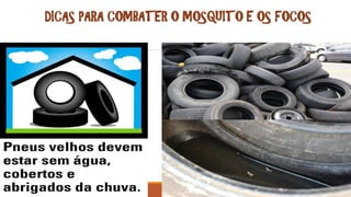 DICAS PARA COMBATER O MOSQUITO E OS FOCOS
 