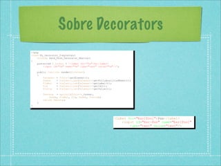 Sobre Decorators
 
