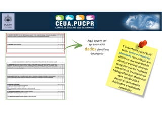 Aqui devem ser
apresentados
dadoscientíficos
do projeto
 