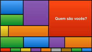 Todas as Novidades do maior evento
do mundo adaptadas a realidade brasileira.
Quem são vocês?
 