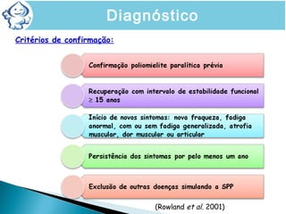 Critérios de confirmação:
Diagnóstico
(Rowland et al. 2001)
 
