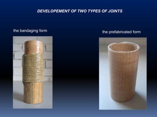 DEVELOPEMENT OF TWO TYPES OF JOINTS




the bandaging form                    the prefabricated form
 