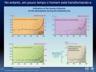 No entanto, em pouco tempo o homem está transformando-a
 