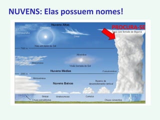 NUVENS: Elas possuem nomes!
PROCURA-SE
 
