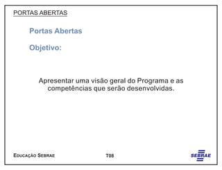 Palestra Próprio Módulo I - Portas Abertas