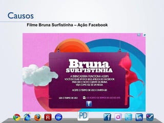 Causos
    Filme Bruna Surfistinha – Ação Facebook
 