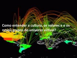 Como entender a cultura, os valores e e os novos grupos do universo virtual?  