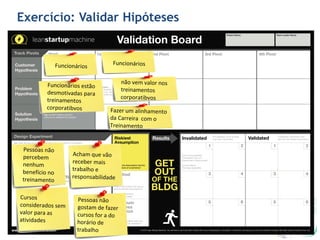 Exercício: Validar Hipóteses
 
