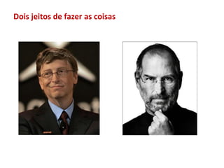 Dois jeitos de fazer as coisas
 