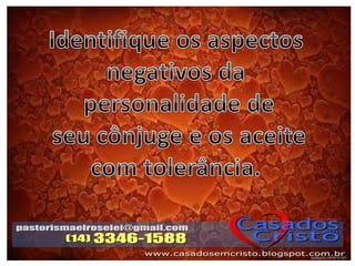 Palestra resolução de conflitos conjugais slides