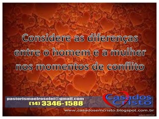 Palestra resolução de conflitos conjugais slides