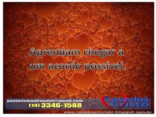 Palestra resolução de conflitos conjugais slides