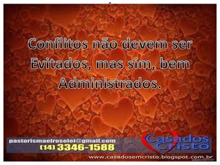 Palestra resolução de conflitos conjugais slides