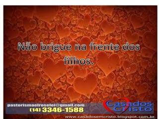 Palestra resolução de conflitos conjugais slides