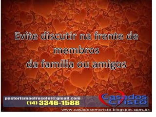 Palestra resolução de conflitos conjugais slides