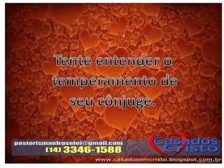 Palestra resolução de conflitos conjugais slides