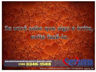 Palestra resolução de conflitos conjugais slides