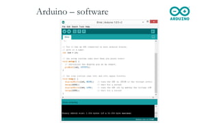 Arduino – software
 