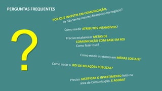 PERGUNTAS FREQUENTES
 