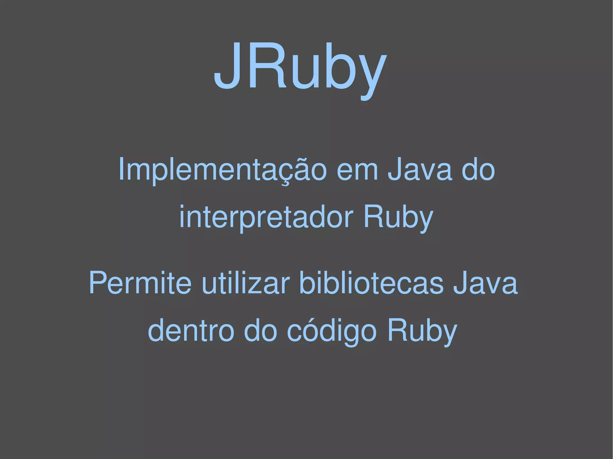 Palestra Ruby