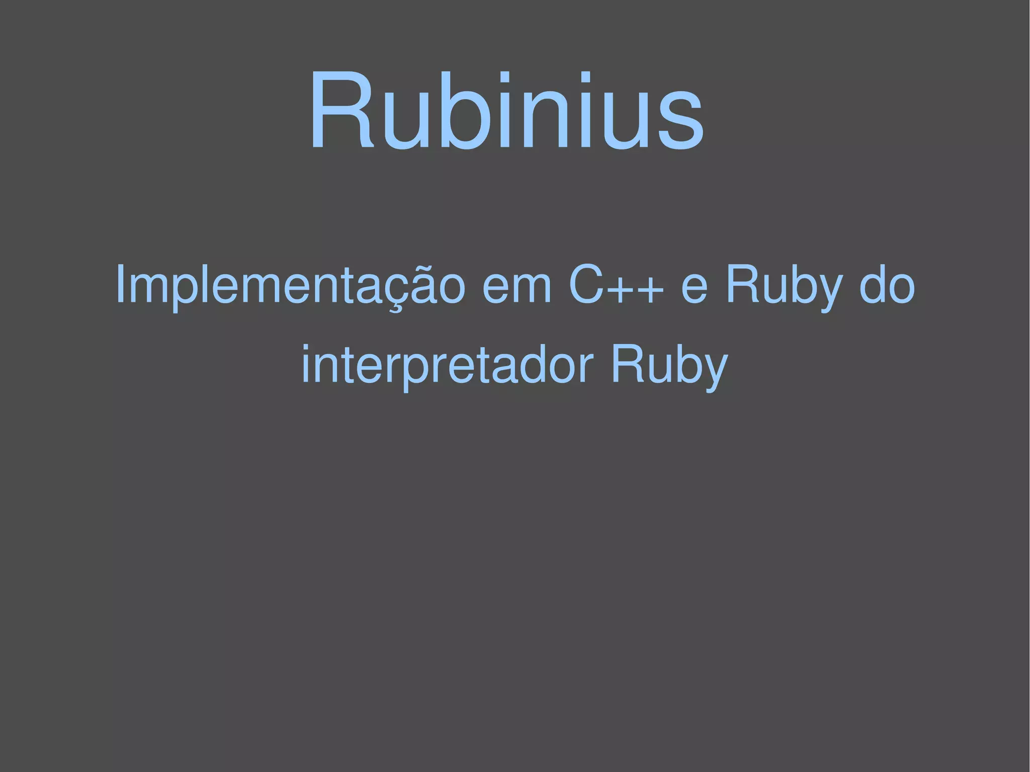 Palestra Ruby