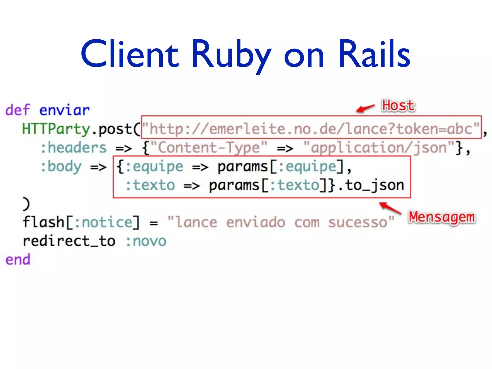Client Ruby on Rails 