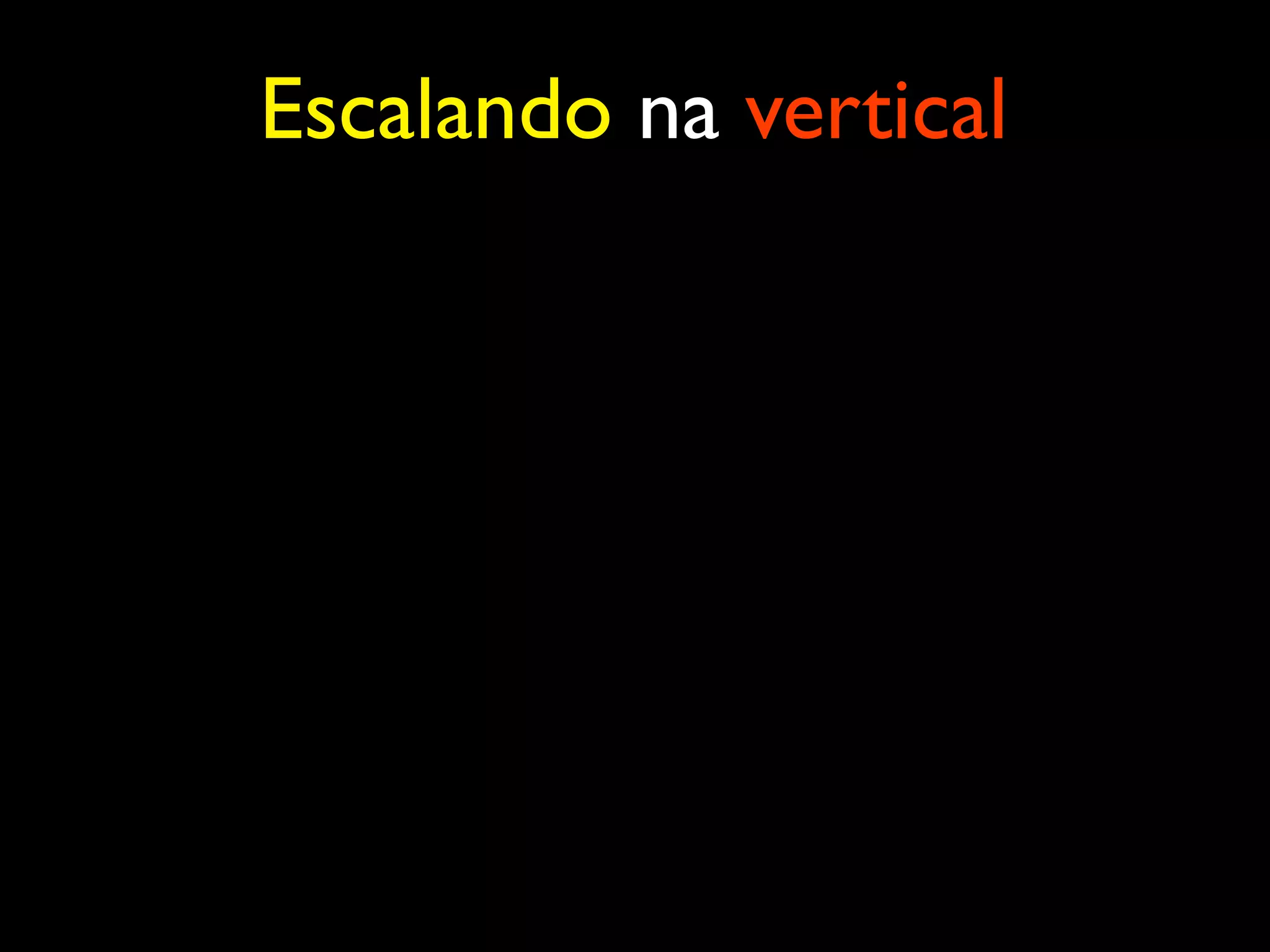Escalando na vertical 