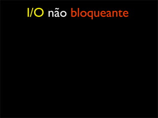 I/O não bloqueante
 