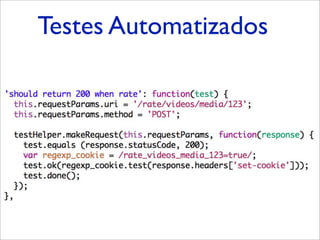 Testes Automatizados
 