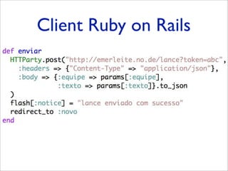 Client Ruby on Rails
 