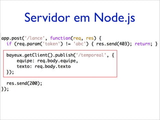 Servidor em Node.js
 