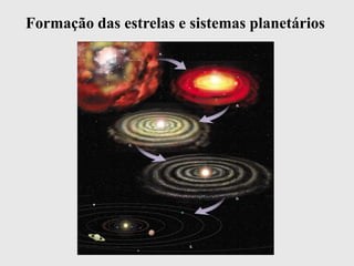 Formação das estrelas e sistemas planetários
 
