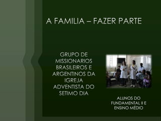 ALUNOS DO
FUNDAMENTAL II E
 ENSINO MÉDIO
 