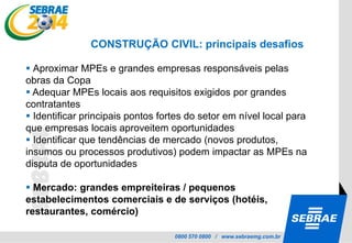 Cenário até a Copa de 2014 ...Ambiente pode se tornar hiper competitivo.