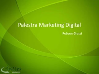Palestra Marketing Digital
                  Robson Grassi
 