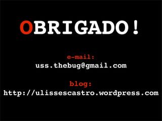 Palestra Selinux - Por Ulisses Castro - V FGSL e I SGSL