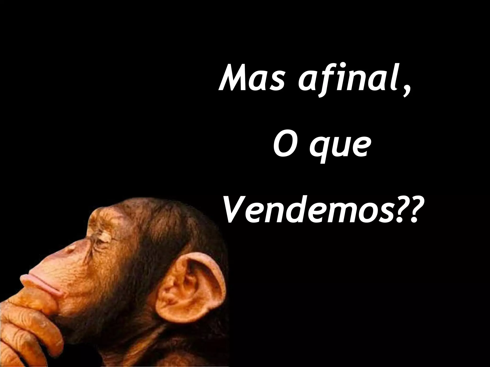 Mas afinal, O que Vendemos??