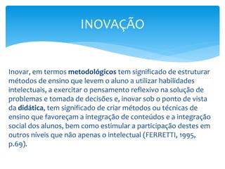 Inovações Pedagógicas no Ensino de Biologia | PPTX
